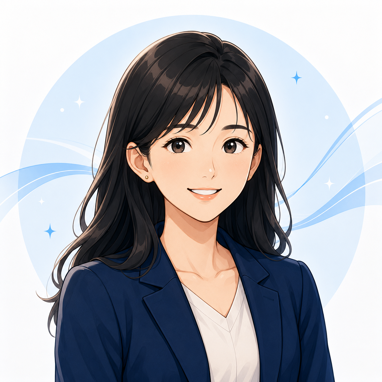 クライアントを表す女性のイラスト